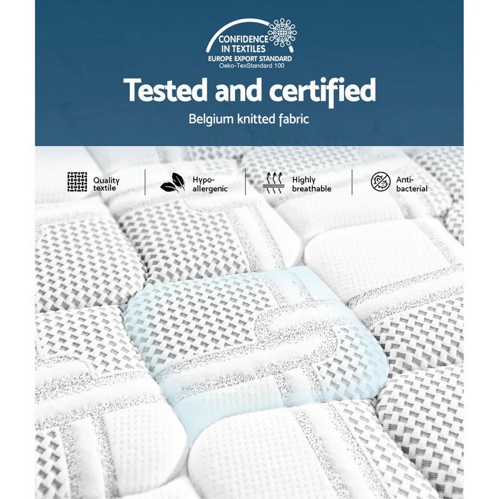 Alva 36cm Thick Euro Top Cool Gel Pocket Spring Mattress - Double