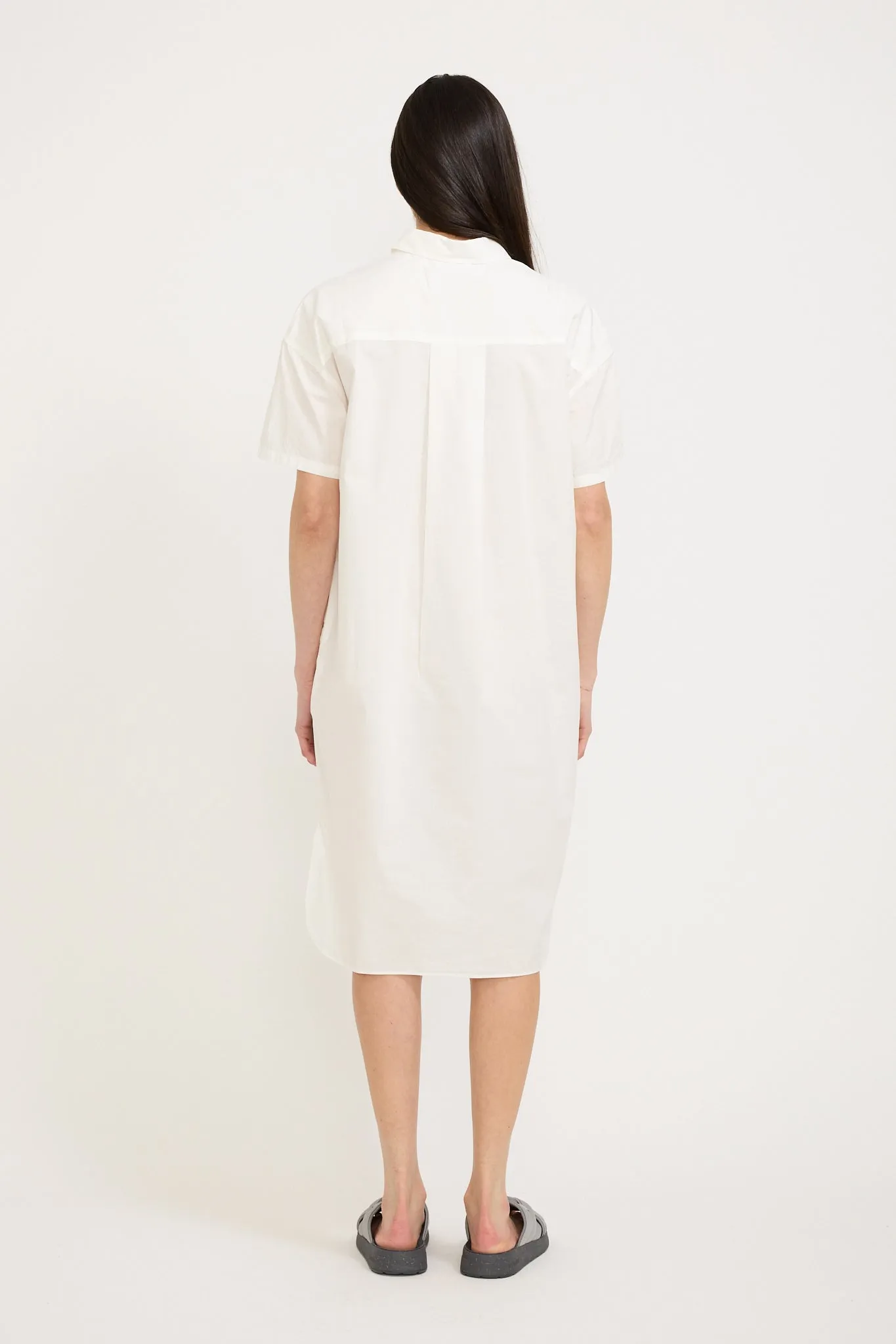 Chiara Short Sleeve Shirt Dress White