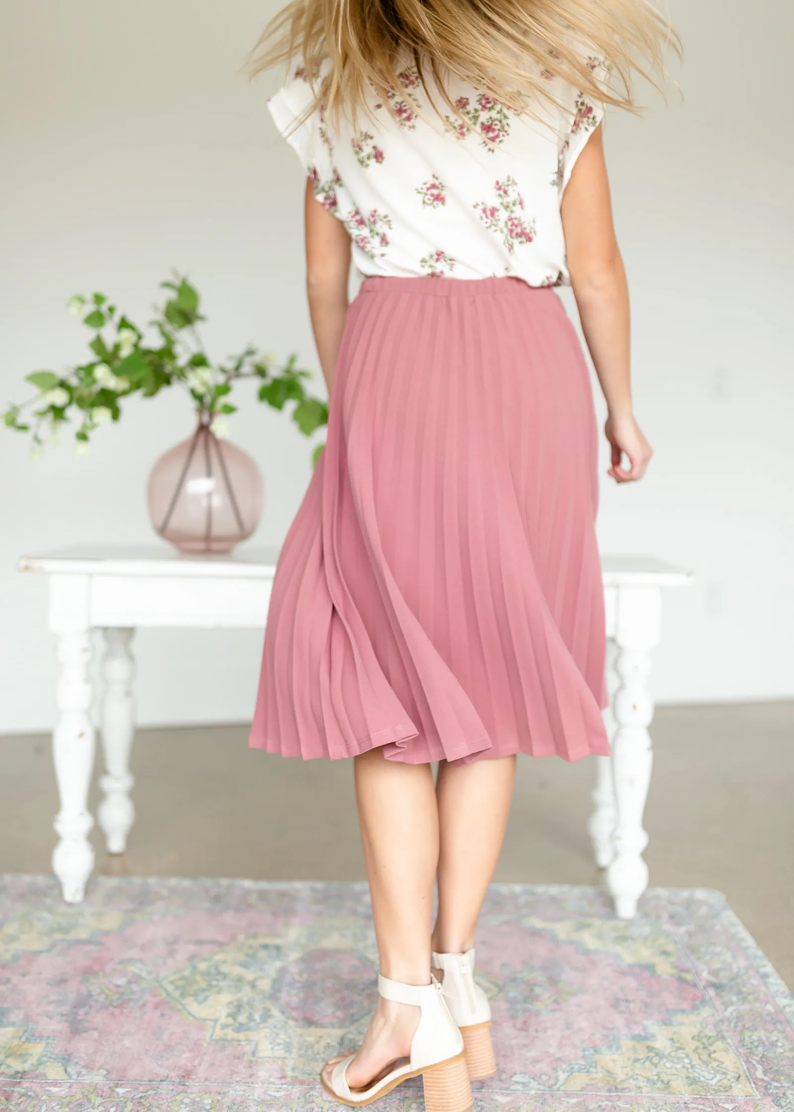 Ivory Floral  Flutter Sleeve Top