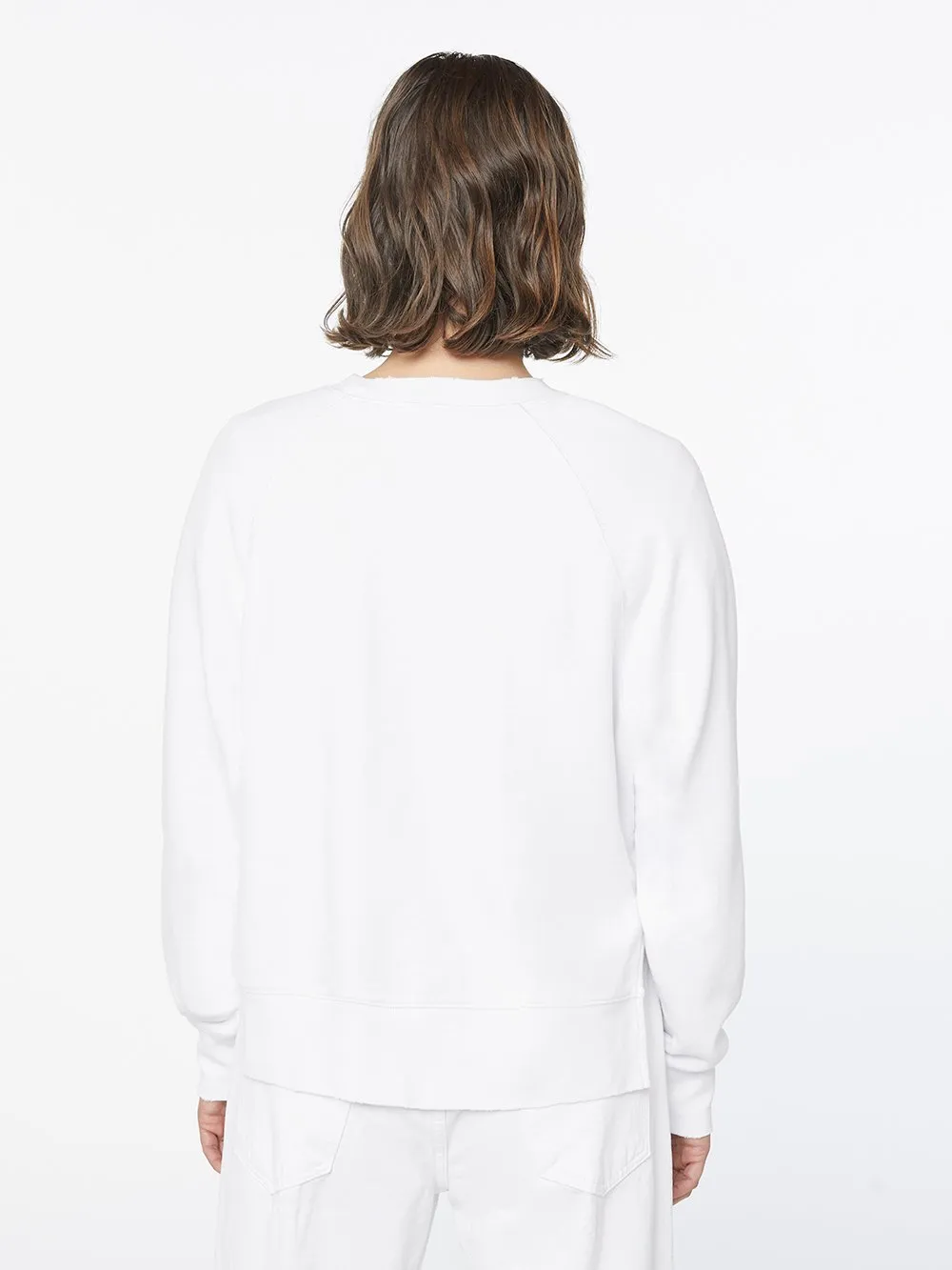Rainbow Palm Sweatshirt -- Blanc