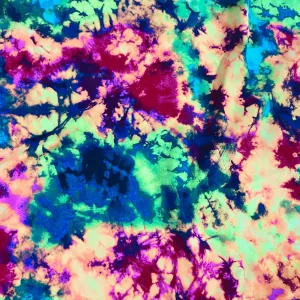 UV Glow Acid Splash Spandex Fabric