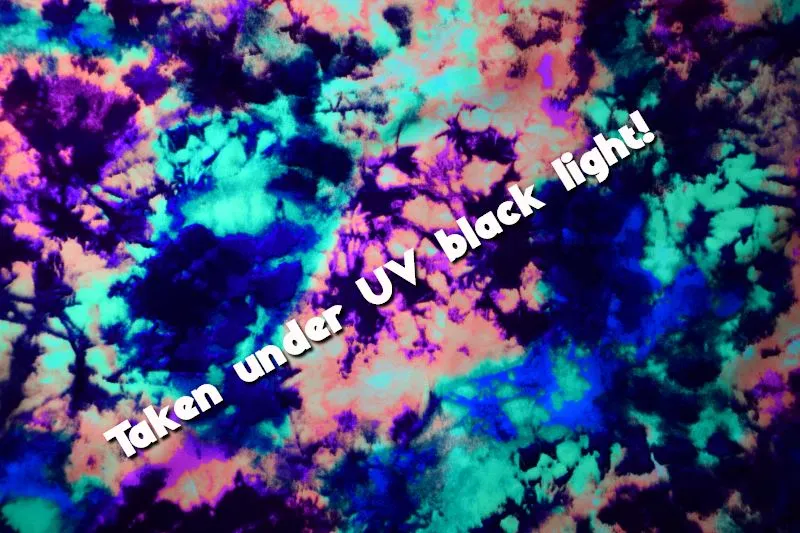 UV Glow Acid Splash Spandex Fabric
