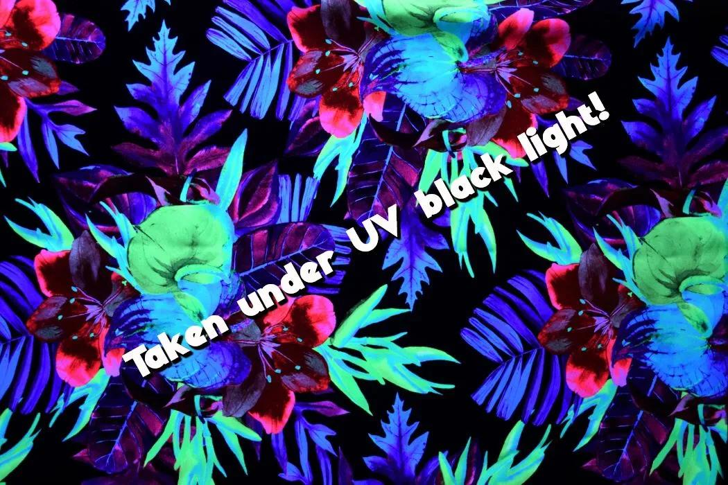 UV Glow Sonic Bloom Fabric