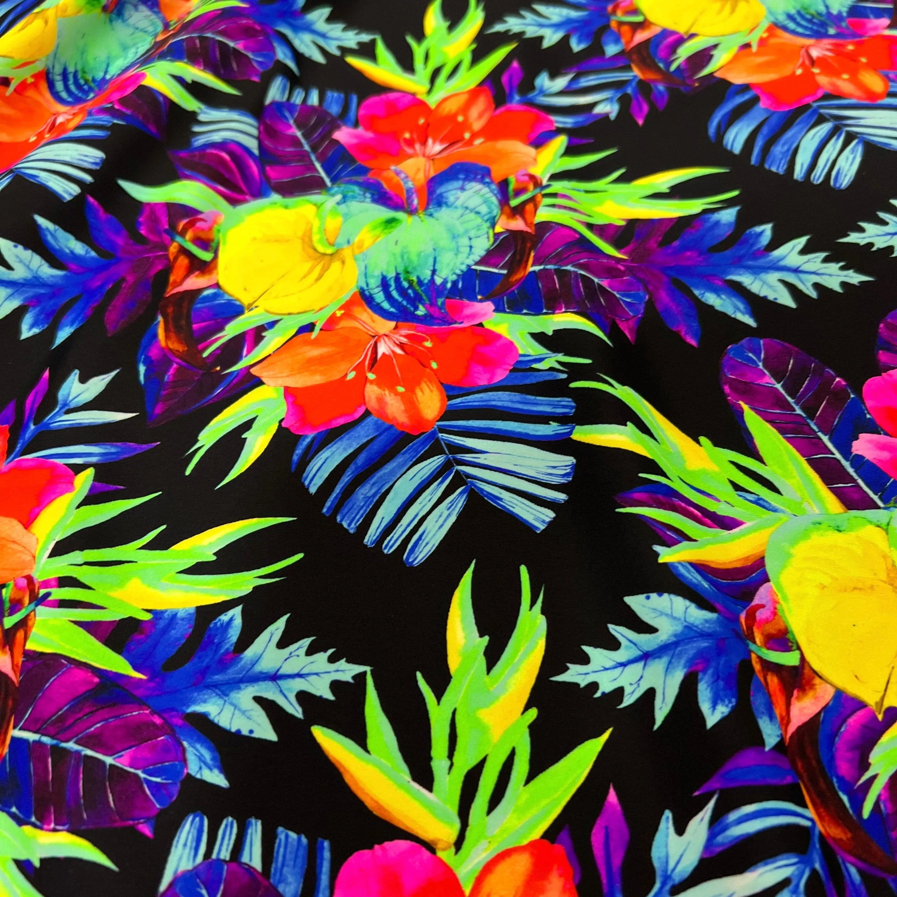UV Glow Sonic Bloom Fabric