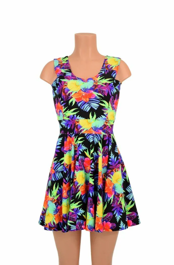 UV Glow Sonic Bloom Fabric