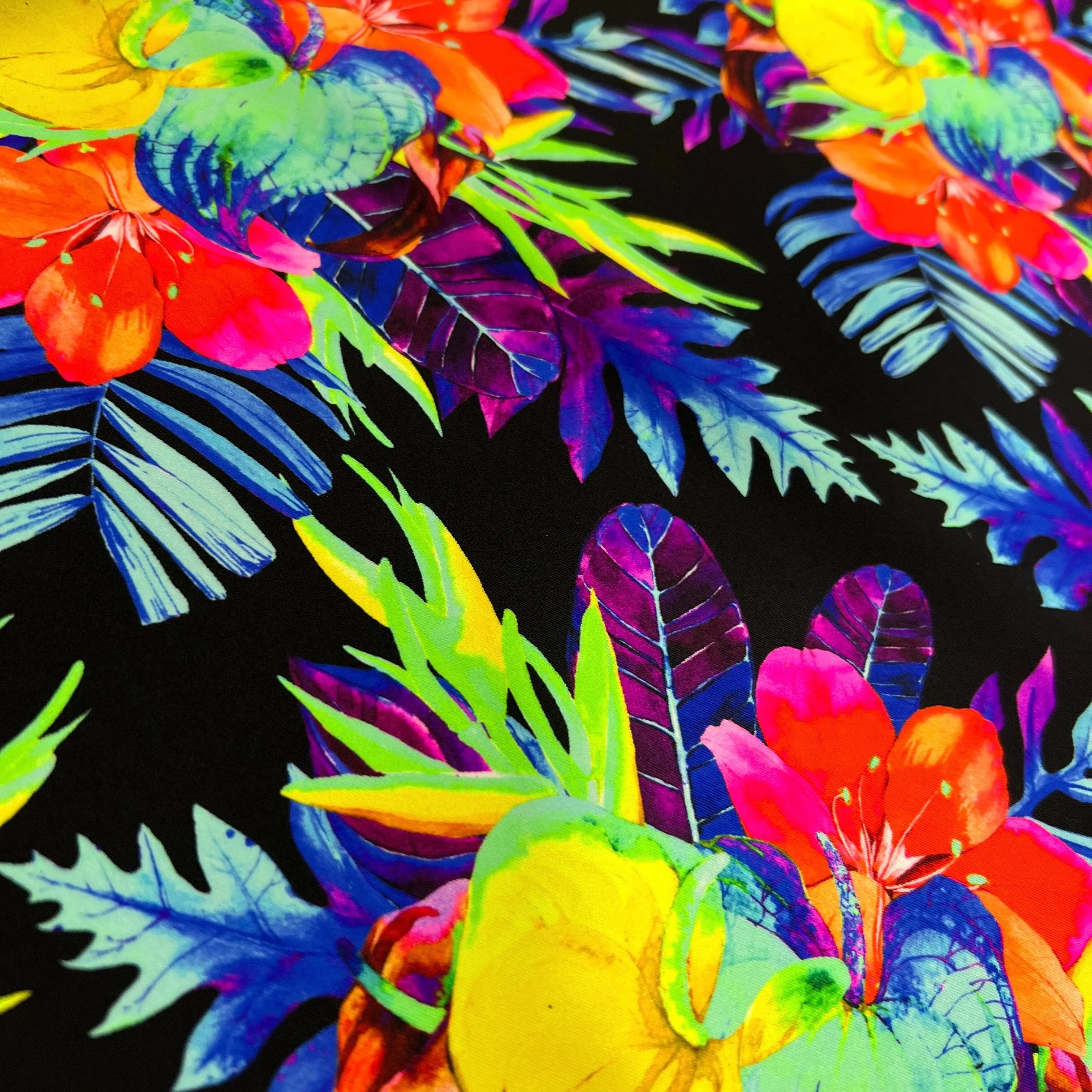 UV Glow Sonic Bloom Fabric