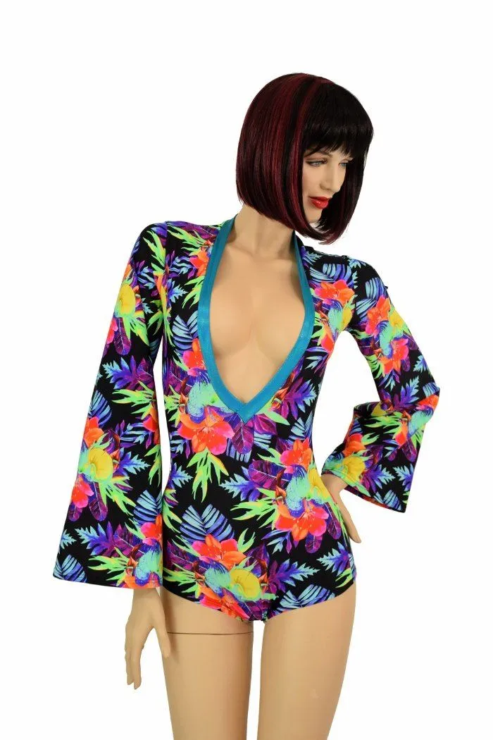 UV Glow Sonic Bloom Fabric