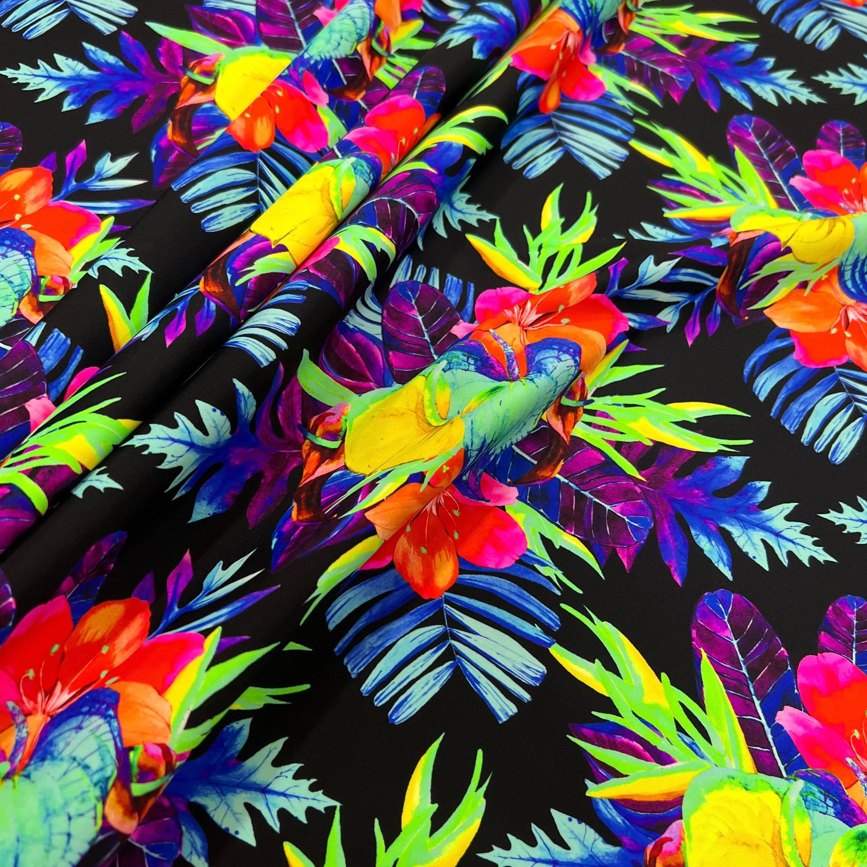 UV Glow Sonic Bloom Fabric