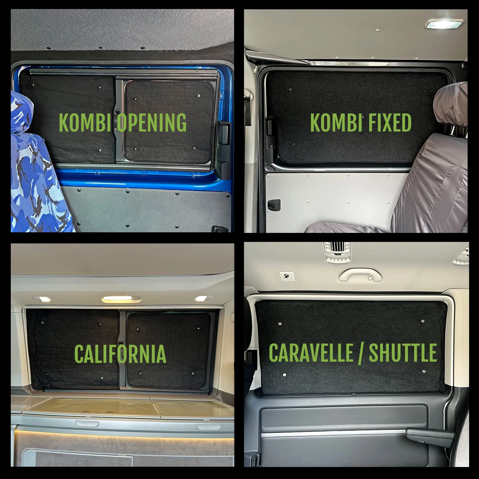 VW T5 - Thermal Screens 6p Full Set